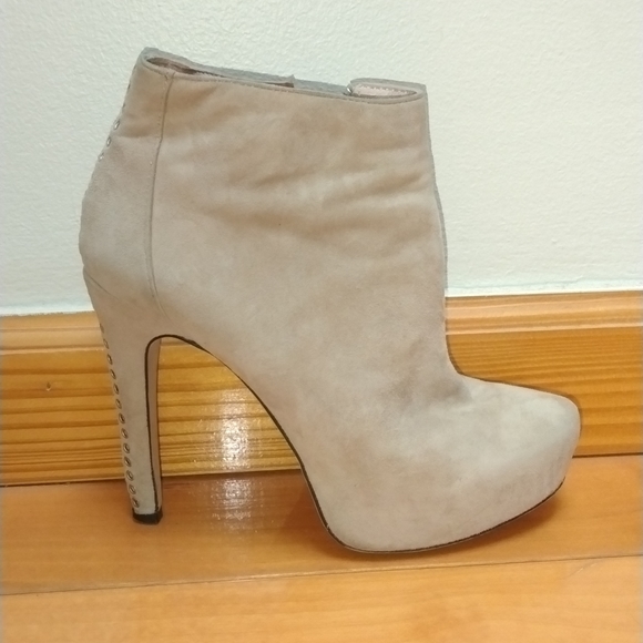 Suede Platform Booties - Picture 2 of 8